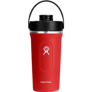 Hydro Flask Shaker Bottle  Insulated Stainless Steel Gym Bottle for Pre Workout & Protein 24 Oz Goji