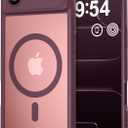 Thomo Magnetic for iPhone Air Case, [Compatible with Magsafe] [Full Camera Protection] Translucent Matte Military Grade Shockproof with Anti-Fingerprint Phone Cover 2025, Red