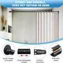 Tension Curtain Rod, 42 to 115 inch Adjustable Heavy Duty black shower curtain rod for bathroom Closet Windows