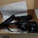 Mary Jane Platform Chunky High Heels Ankle Strap Close Toe Pumps, 14