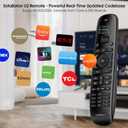 SofaBaton U2 Universal Remote (with Backlight), All-in-One Smart Universal Remote Control with Customized APP for TV/Soundbar/DVD/Blu-ray/Projector and More, Macro Buttons & Extended Infrared Range