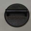 Cuisinart 6.5" Cast Iron Smashed Burger Press, Round Flat Edge Grill Press for Crispy Smash Burgers, Burger Tool for Grill and Griddle Accessories, for BBQs and Tailgates