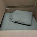 EVERGRACEHOME 100% Cotton Box Stitch Quilt Bedding Set King Size 3 Pieces, Garment-Washed Lightweight Soft Cozy Coverlet, Oversized Quilted Bedspread Sets with 2 Shams for All Season, Olive Green | Box Stitch Design, 100% Cotton, Soft, Oversized, Pre Washed, Oeko-Tex Certified