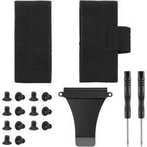 Wallet Elastic Band Replacement - Replacement Screws, Screwdriver, Metal Clip, Elastic Cash Straps - Stainless Steel Universal Compatibility Wallet Repair Kit