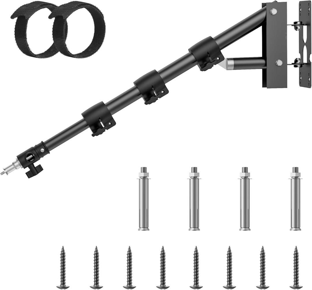 Ring Light Mount - Wall Mount Triangle Boom Arm.43inch/110cm
