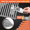 Grill Parts for Weber Genesis 300 Series, 19.5" Grill Grates for Weber Genesis E-310, E-320, E-330, 304 Stainless Steel Replacement Parts for Weber Genesis 7528 7524