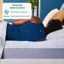 Sleep Innovations Dual Layer 4 Inch Memory Foam Mattress Topper, Full Size, Medium Support, 2 Inch Cooling Gel Memory Foam Plus 2 Inch Pillow Top Cover