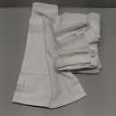 Ruvanti Cloth Napkins Set of 12, 18x18 Reusable Napkins Cloth Washable, Soft & Durable Table Napkin, Poly Cotton Fabric Dinner Napkins for Parties, Christmas, Thanksgiving, Weddings - White