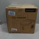 EUHOMY Smart Ice Makers Countertop -26lbs in 24 Hours, 9 Cubes Ready in 8Mins, Self-Cleaning Countertop Ice Maker, Portable Ice Maker with Ice Scoop and Basket, Perfect for Home/Kitchen/Office(Sliver