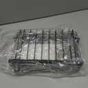 Wall Organizer Baskets, Lid Organizers Inside Cabinet with 2 Caddy Adhesive, Cabinet Door Organizer with 2 Sponges, 4 Hooks, Cabinet Door Storage for Foil Aluminum Roll, Black, 2 Pack (Small, Medium)