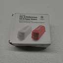 BRISA VW Collection - Volkswagen Salt & Pepper Shakers in Ceramic with T1 Bus Design 2-piece set (Classic Bus/White & Red)