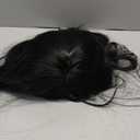 MAGQOO Black Wig with Bang Long Straight Black Wigs for Women Girls Heat Resistant Hight Density Synthetic Wigs (Black)