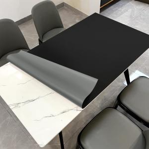 Leather Table Pad,1.8mm Thick,40x96 Inch,Dining Table Pad,Table Pads for Dining Room Table Rectangular,Table Protectors for Rectangle Tables,Dining Table Cover(Black+Gray,40x96), 4096inch