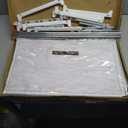 Shoe Rack, 5 Tier Shoe Storage Cabinet with Door 20 Pair Plastic Shoe Shelves Organizer for Closet, Entryway, Hallway, Bedroom, White