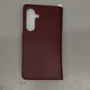 SUANPOT Compatible with Samsung Galaxy S25 Wallet case with RFID Blocking Credit Card Holder,Flip Book PU Leather Protective Cover Women Men for Samsung S25 Phone case Wine Red