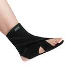 Upgraded Drop Foot Brace for Walking with Shoes - Dual Forefoot Support Plates Adjustable Soft AFO, Foot Drop, TBI, ALS, MS, Bone Fracture, Fits Women & Men (Right, S/M)