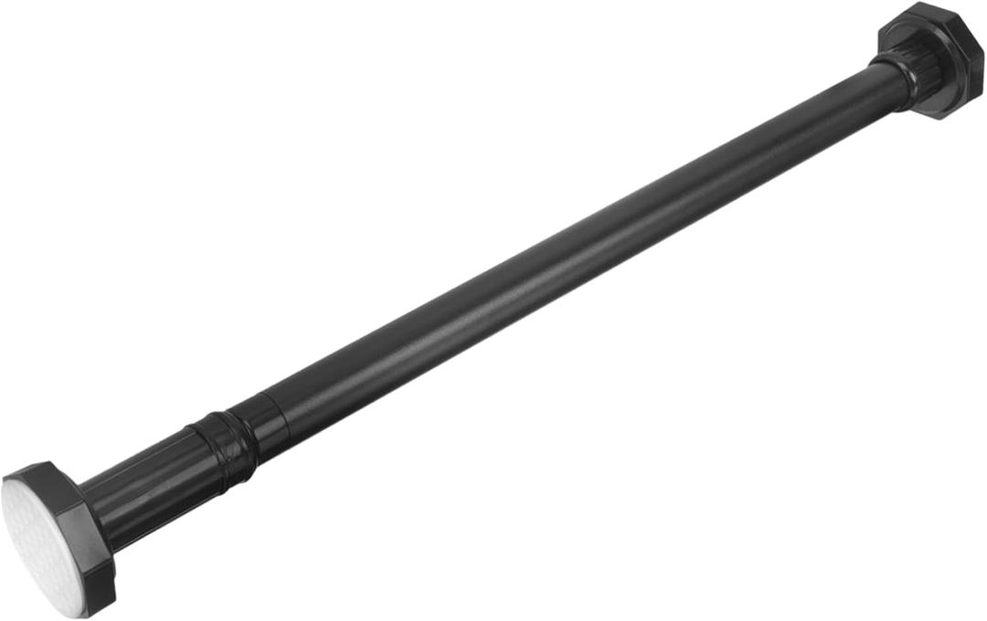 Adhesive Curtain Rod Thin Extendable Temporary No Drilling Window Rods