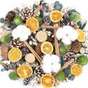 Fangoo Christmas Cinnamon Pine Cones Scented Potpourri Bag Decorating Bowl Filler Dried Plant Vase Filler for Christmas Tree Ornament DIY Crafts Table Wreath Winter Wedding Holiday Party Decor