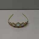 Rapunzel Tiara Princess Crown and Necklace Tangled Inspired Halloween Costume Aurora Borealis Stone Sparkle Gold Crown Sweet Gift for Birthday