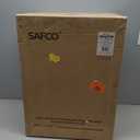 Safco Step On Plastic Trash Can with Foot Pedal, 17 Gallon Garbage Can for Kitchen, Indoor or Outdoor Use, Hands Free, Tan