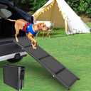Folding Dog Car Ramp for SUV & Truck - 63"x17" Non-Slip 1680D Oxford Fabric Ramp for Large Dogs