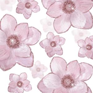 Norme 15 Pcs Velvet Christmas Magnolia Flowers in 3 Size Glitter Artificial Flower Christmas Tree Ornament with Stem for Xmas Tree Wreath Garland Wedding Decor(Pink)