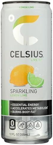 Celsius, Lemon Lime, 12 Ounce, Exp 12/2025