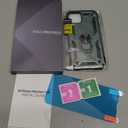 DEERLAMN Case for iPhone 13/iPhone 14 6.1-Inch with Slide Camera Cover+Screen Protector(2 Packs),Rotated Ring Kickstand Military Grade Shockproof Protective Cover-Black