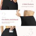 SEVEGO Tall Women's 32/34/36 Inseam Wide Leg Yoga Pants High Waist Stretch Dress Casual Long Sweatpants with Pockets (Black, L)