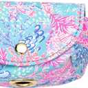 Lilly Pulitzer Dog Waste Bag Dispenser, Pet Bag Includes 15 Pink Potty Bags, Dog Poop Bag Holder for Leash, Splendor in the Sand