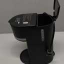 Mini Single Serve Coffee Maker for K Cup and Ground Coffee, Fast Brew One Cup Coffee Machine with Descaling Reminder and Water Window, 6 to 12 oz. Brew Sizes, Black (9.45 Inches)