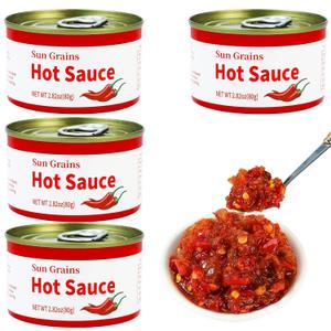 Fresh Mushroom Chilli Sauce DishHot Pot DippingSuitable For All Kinds Of Food Flavouring（11oz)4 cans, BB Date Not Found
