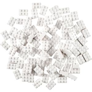 Strictly Briks Compatible with Lego Classic Bricks Starter Kit, White, 96 Pieces, 2x3 Studs, Building Creative Play Gift Set for Ages 3 and Up, 100% Compatible with All Major Brick Brands