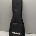 Donner Concert Ukulele Professional 23 Inch Mahogany Ukelele for Adult Beginner Ukele Bundle with Online Lesson Gig Bag Aquila String Pick Tuner Strap Cloth DUC-200D Dark