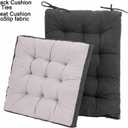 POMIU Rocking Chair Cushions Sets Indoor Office & Dining Chairs (Dark Grey)