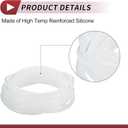 1 Pcs for Air and Water Silicone Vacuum Tubing Hose High Temperature Automotive Vacuum Line 20FT 5/16" 8mm ID 2mm Thickness Clear Silicone