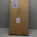 PrettyHome Shower Curtain Rod Hoop Square Shape Bathroom Heavy Duty No Rust Oval Shower Rod 58.3"x24" for Clawfoot Tub,for Free Standing Tubs Black