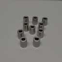 uxcell 10pcs Stainless Steel Spacer 3/8" Bore x 3/4" OD x 1" Length Screw Standoff Bushing Plain Finish Round Metal Spacer for 3/8 Screws Bolts and Rods