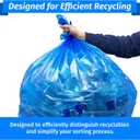 Reli. SuperValue 33 Gallon Recycling Bags (120 Count) Made in the USA - Blue Trash Bags, 30-33 Gallon | Recycling, Garbage | 33Gal with 30Gal - 35Gal Capacity