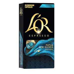 2 pcs L'OR Espresso Capsules, Medium Roast, Papua New Guinea, 10 Capsules (BBD: 04/07/2027)