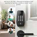 DESLOC C100 Keyless Entry Door Lock with 2 Lever Handles, Visual Display