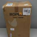 ROPLUS Softside Expandable Luggage with 4 Spinner Wheels, Durable Carry-On Luggage Suitcase (Black, 21-Inch)