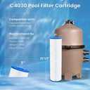 Future Way 4-Pack C4030 Pool Filter Cartridges Replacement for Hayward SwimClear C4030, C4025,C4020, Replace Hayward CX880XRE, Pleatco PA106, Unicel C-7488, 425sq.ft