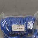 Cablesys Cat 6 Ethernet Patch Cord Snagless Boot, RJ45, Stranded, 550 MHz, UTP, Pure Bare Copper Wire, 24 AWG, LAN Network Patch Cable, Blue, 10 FT, 25-Pack