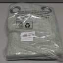 YoungsTex Sage Green Linen Blackout Curtains 45 Inch Length for Kitchen Window, Short Drapes with Grommet Thermal Insulated for Bedroom, 52 X 45 Inch, 2 Panels