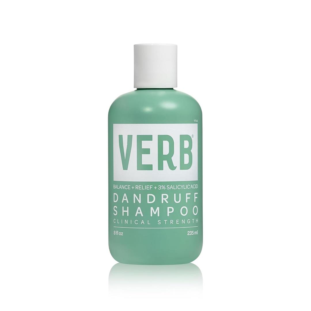 VERB Dandruff Shampoo - for Gentle Cleansing and Clinical Strength Dandruff Relief with 3% Salicylic Acid (8 Fl Oz (Pack of 1))