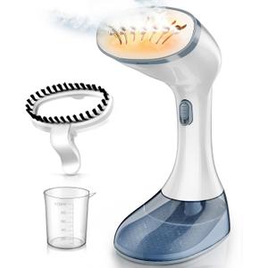 Steamer for Clothes, 1800W Fast Heat-up Clothes Steamer Handheld Garment Steamer with 3 Steam Settings, 380ml Water Tank, 9.8' Cord, Portable Travel Steam Iron for Removes Wrinkle Safe on All Fabrics (Grey)