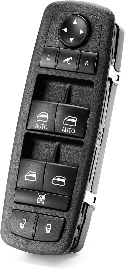 2014 2015 2016 2017 2018 Grand Cherokee Window Switch Driver Side,Master Window Lifter Control Front Left Door Lock Button for Grand Cherokee 68184803AA,68184803AB,68184803AC(W/Power Folding Mirror)