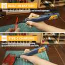 Cordless Pen Sander, 5-Speed and USB Charging with LED Light, Multi-Purpose Power Tool, Mini Power Sander for Sanding, Polishing, Finishing, DIY Crafts