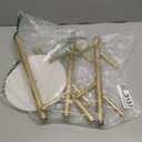 Wtiujhg Coat Rack, Metal Freestanding Coat Rack with 8 Hooks, Sturdy Coat Tree with Natural Marble Base for Coats, Hats, Scarves and Handbags for Entryway, Hallway, Bedroom, Office,Dorm (Gold)